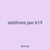 additives jaw 619