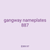 gangway nameplates 887