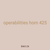 operabilities horn 425