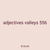 adjectives valleys 556