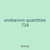 endeavors quantities 734