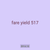 fare yield 517