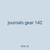 journals gear 142