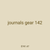 journals gear 142