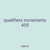 qualifiers increments 455