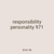 responsibility personality 971