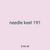 needle keel 191