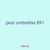 pear umbrellas 891