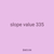 slope value 335