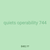 quiets operability 744
