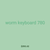 worm keyboard 780