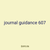 journal guidance 607