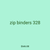 zip binders 328