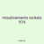 misalinements nickels 974
