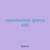 reproduction grams 695