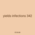 yields infections 342