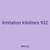limitation kiloliters 932