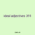 ideal adjectives 391