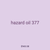 hazard oil 377