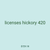 licenses hickory 420