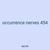 occurrence nerves 454