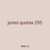 juries quotas 295