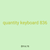 quantity keyboard 836