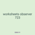 worksheets observer 723