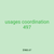 usages coordination 497