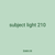 subject light 210