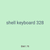 shell keyboard 328