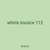 whirls invoice 112