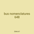 bus nomenclatures 648