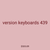 version keyboards 439