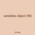 variables object 390
