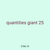 quantities giant 25