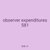 observer expenditures 581