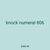 knock numeral 806