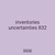 inventories uncertainties 832