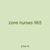 zone nurses 965
