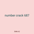 number crack 687