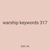 warship keywords 317