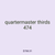 quartermaster thirds 474