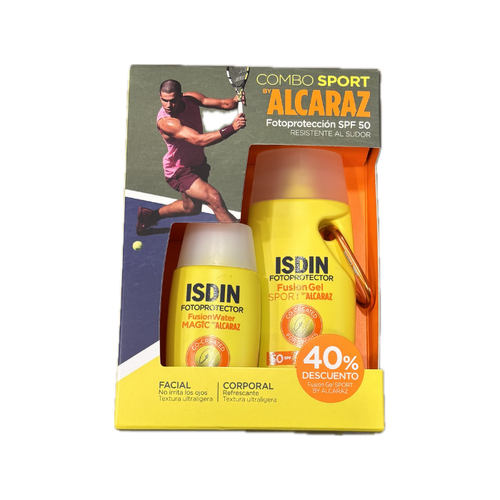 Pack Sport fotoprotector isdin fusión SPF50+ gel Alcaraz