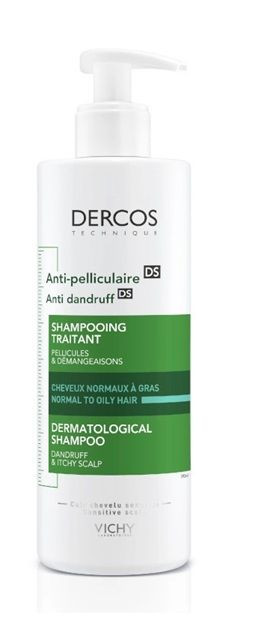 Dercos champú anticaspa cabellos graSOS 400 mL