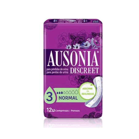 Ausonia discreet normal compresas 12 unidades