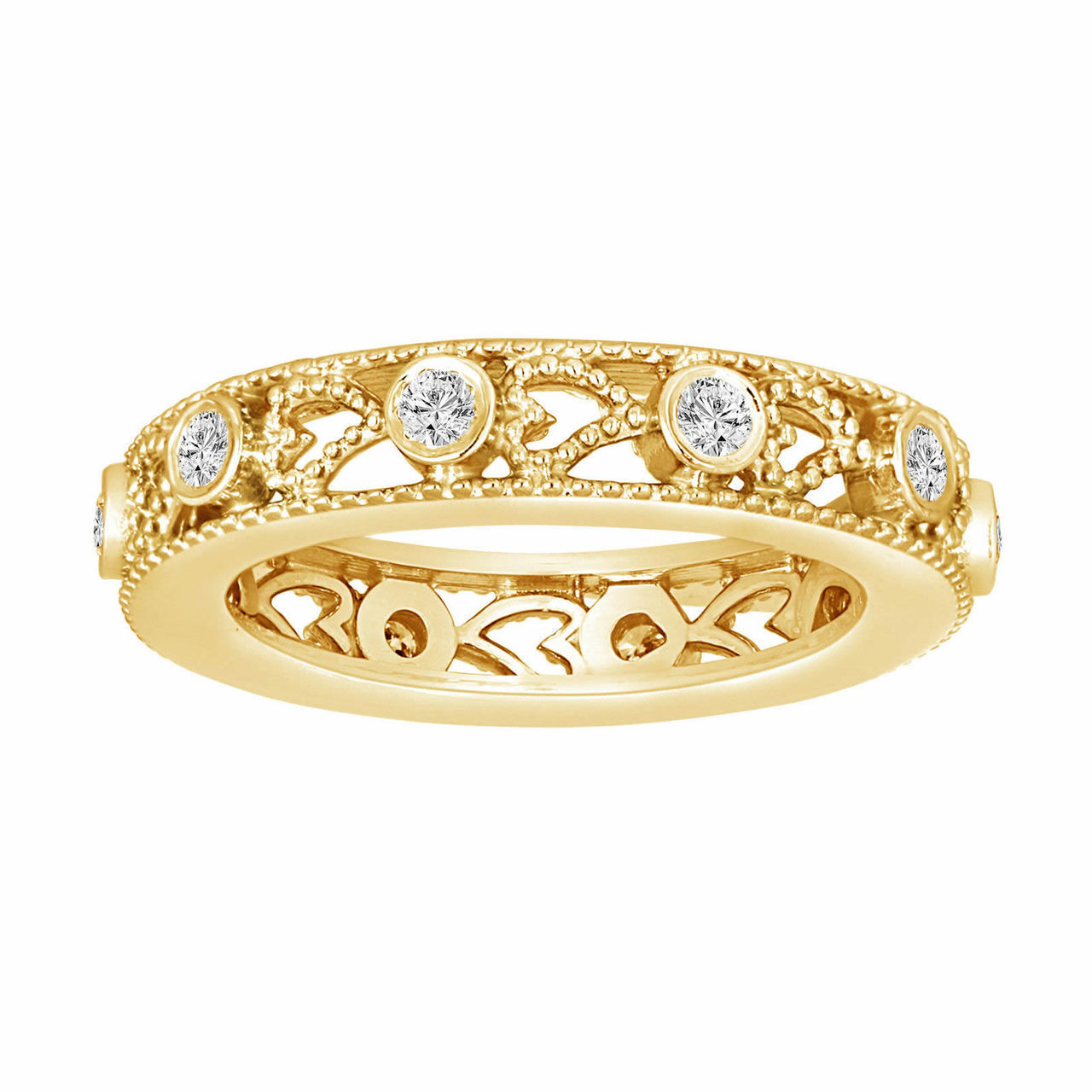 Shining Jewel Gold Plating Heart Shape Romantic Love Band Finger Ring  (SJ_4012) : Amazon.in: Fashion