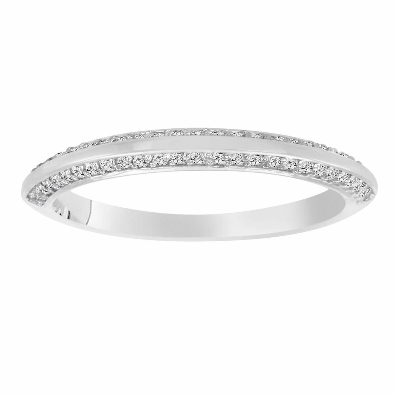 Classic Pave Set Full CZ Eternity Band Ring In Sterling Silver -  Camillaboutique