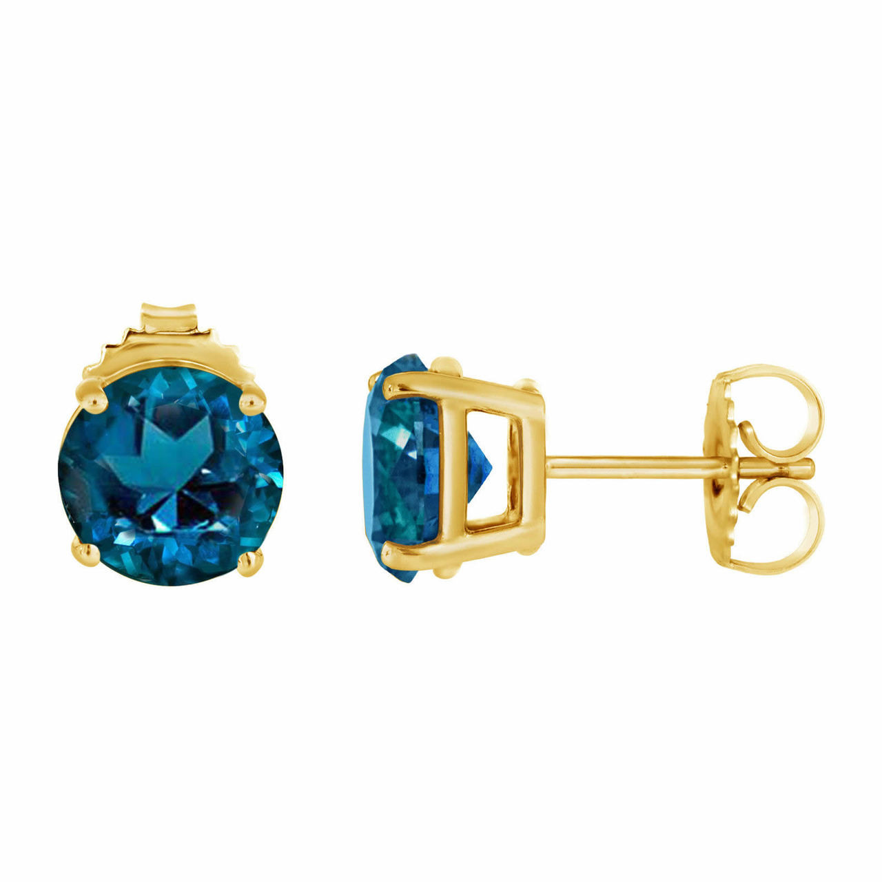 Birth Gems Silver & Blue Topaz December Birthstone Earrings JKW0024 -  Saslow's & Henebry's Diamond Jewelers