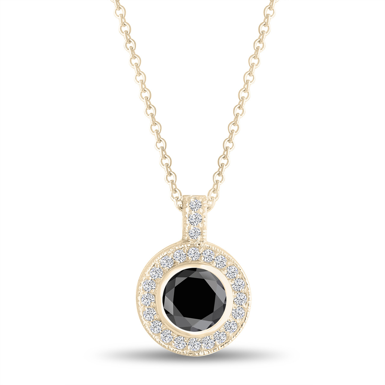 fancy black necklace